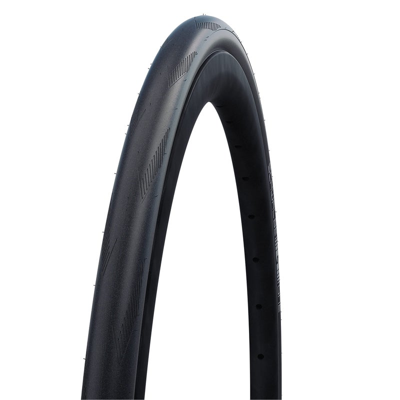 SCHWALBE شوالبي - إطارات دراجات قابلة للطي بدون أنبوب للسباق والطريق | 700 x 28 | خط الأداء، أديكس سباق | أسود - Image 1